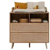 Finori Commode Bali Eiken/Riet Decor Incl. Opzet