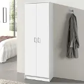 Rousseau Opbergkast Ray 60cm met 2 deuren en 4 legplanken - wit