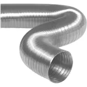 Boss & Wessing Semi-flexibele slang ø 100mm 2 meter lang aluminium