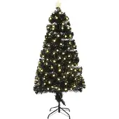 Luca Lighting Mercury Kunstkerstboom met Fiber Optic LED-Verlichting - H150 x Ø65 cm - Groen