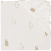 Jollein x Nijntje - Hoeslaken Jersey 60x120cm - Wieg, Ledikant, Babybed - Happy Miffy - Nougat