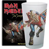 Iron Maiden Bierglas - Trooper - voor Geen - wit - Maat Standard