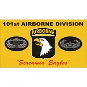 Fostex vlag Airborne 101e division geel