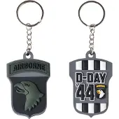Fostex Sleutelhanger 3D PVC 101st Airborne D-Day 44 subdued