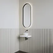 Boss & Wessing Fonteinset | bws leto | planchet kristal wit | waskom mat wit