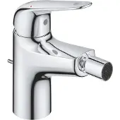 GROHE Euroeco Bidetmengkraan - eengreeps - met trekwaste - chroom 23263001