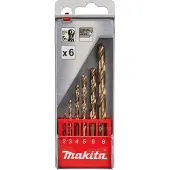 Makita Accessoires Metaalborenset 6-delig - D-57168 D-57168