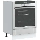 vidaXL Ovenkast Lucca bewerkt hout betongrijs