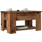 vidaXL Salontafel 79x49x41 cm bewerkt hout oud houtkleurig