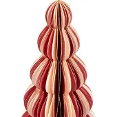 Beliani DHAULAGIRI - Kerstfiguren set van 3 - Beige/Rood - Papier
