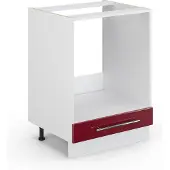 Vicco Fame-Line Ovenombouwkast – 60 cm zonder werkblad Bordeauxrode hoogglans
