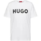 HUGO Shirt 'Dulivio' zwart / wit