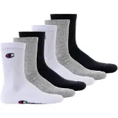Champion Sportsokken grijs gemêleerd / rood / zwart / wit