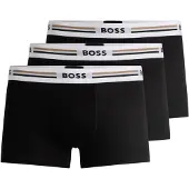 BOSS Boxershorts lichtbruin / zwart / wit