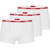 HUGO Boxershorts rood / wit