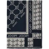 JOOP! Sjaal nachtblauw / greige