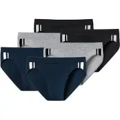Schiesser Slip navy / grijs / zwart / wit