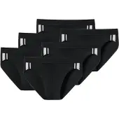 Schiesser Slip zwart / wit