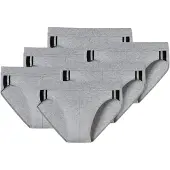 Schiesser Slip grijs / zwart