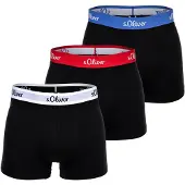 s.Oliver Boxershorts blauw / vuurrood / zwart / wit