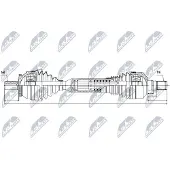 NTY NPW-VV-061 Aandrijfas