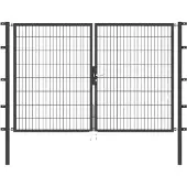 Alberts Deur met dubbel hek 250 cm breed, in verschillende hoogten