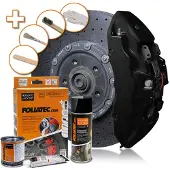 FOLIATEC Remklauwlakset - midnight zwart mat - 3 Komponenten