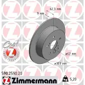 ZIMMERMANN 590.2590.20 Remschijf