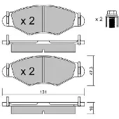 AISIN BPPE-1012 Remblokken