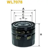 WIX FILTERS WL7078 Oliefilter