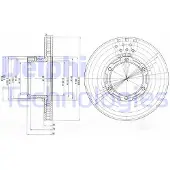 Delphi BG473 Remschijf