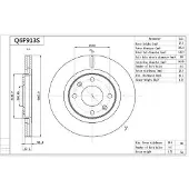 AISIN Q6F913S Remschijf