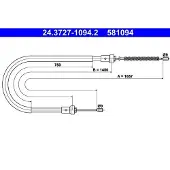 Ate 24.3727-1094.2 Handremkabel
