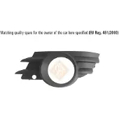 ISAM 0720719 Ventilatiegrille, bumper