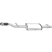 VEGAZ MS-227 Uitlaat middendemper