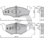AISIN BPVW-1018 Remblokken