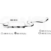ERNST 686068 Uitlaat middendemper