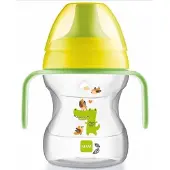 Mam LTD Beker 190ml met zachte tuit en handgrepen, Unisex