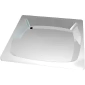 Isifix Douchebak 80x80 cm kunstof wit