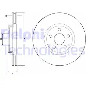 Delphi BG4918C Remschijf