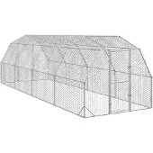 vidaXL Kippenren 2,5x8x2,25 m gegalvaniseerd staal