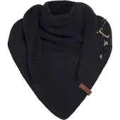 Knit Factory Coco Omslagdoek/Sjaal - Navy - 190x85 cm