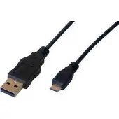 MCL MC922AHB-2M USB-kabel USB A Micro-USB B Zwart