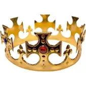 Scheepers Koningskroon verstelbaar (goud met stenen)