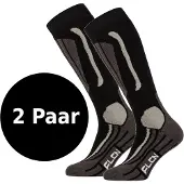Falcon Victoria 2-pack Ski- en snowboardsokken dames Zwart 35-38