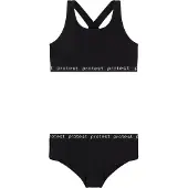 Protest crop bikini PRTBEAU JR zwart Meisjes Polyester Printopdruk - maat 176