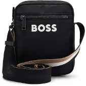 BOSS Schoudertas 'Catch 3.0' zwart / wit
