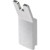 Haceka Handdoekhaak Aline Dubbel Geborsteld Aluminium