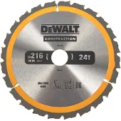 DeWalt - Cirkelzaagblad - 216mm - 30mm Asdiameter - 24 Tanden
