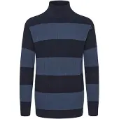!Solid Trui 'Serge' smoky blue / donkerblauw
